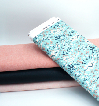 Designerbaumwollstoff Field of Dreams teal (10 cm)